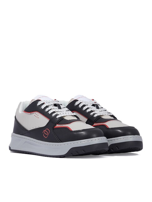 PIQUADRO URBAN  Turnschuhe schwarz/grau/rot - Herrenschuhe