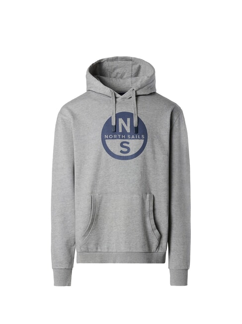 NORTH SAILS GRAPHIC Baumwoll-Hoodie mittelgraue Melange - Sweatshirts Herren