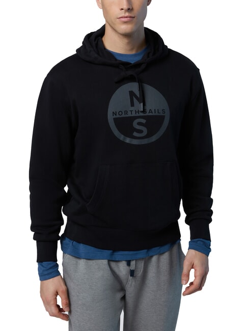 NORTH SAILS GRAPHIC Baumwoll-Hoodie Schwarz - Sweatshirts Herren