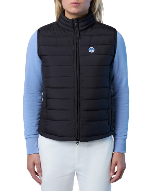 NORTH SAILS GALIA Wattierte ärmellose Jacke Schwarz - Damenweste