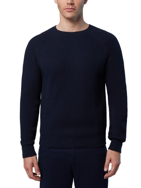NORTH SAILS N|S Gerippter Rundhalspullover Navy blau - Herrenpullover