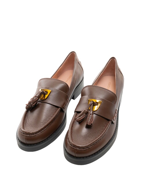 COCCINELLE BEAT SELLERIA Ledermokassins mit Quaste Brünette - Damenschuhe