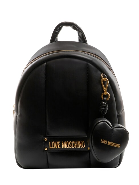 LOVE MOSCHINO PUFFY LOGO Rucksack mit Herztasche schwarz/rot/schwarz - Damentaschen
