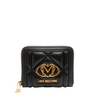 LOVE MOSCHINO EMBOSSED Kompakte Geldbörse mit Rundum-Reißverschluss - Brieftaschen Damen