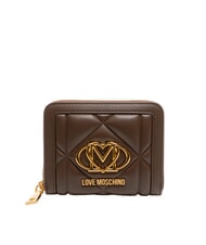 LOVE MOSCHINO EMBOSSED Kompakte Geldbörse mit Rundum-Reißverschluss - Brieftaschen Damen