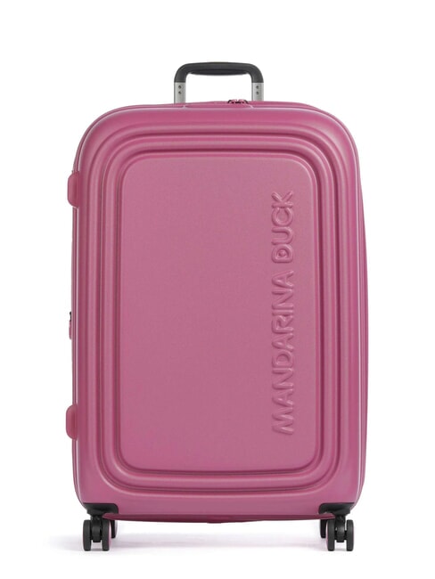 MANDARINA DUCK Trolley LOGODUCK+, groß, erweiterbar rotviolett - Harte Trolleys