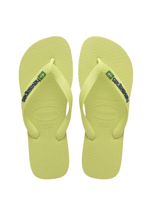 HAVAIANAS BRASIL LOGO Flip-Flops für Herren Matcha grün - Schuhe Unisex