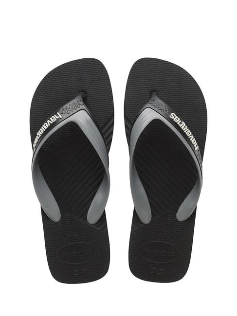 HAVAIANAS DUAL Flip-Flops schwarz/stahlgrau - Herrenschuhe
