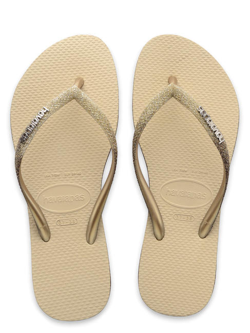 HAVAIANAS SLIM SPARKLE Flip Flops SAND / GRAU - Damenschuhe