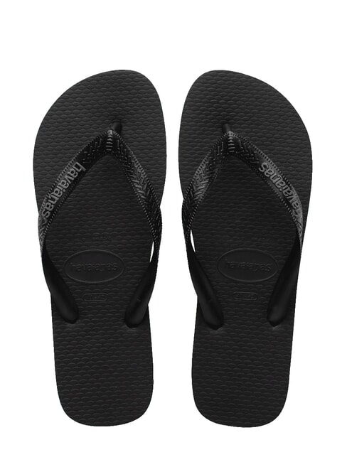 HAVAIANAS TOP RUBBER LOGO FILETE Flip-Flops SCHWARZ - Herrenschuhe