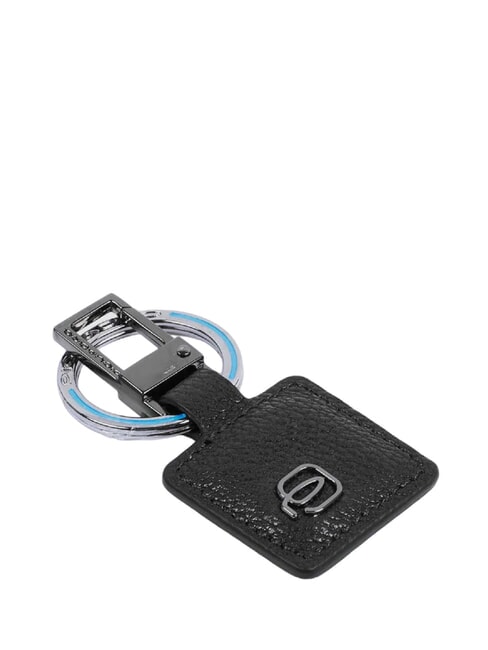 PIQUADRO BLACK SQUARE  Schlüsselanhänger mit Lederanhänger Schwarz - Schlüsselanhänger und Schlüsseletuis