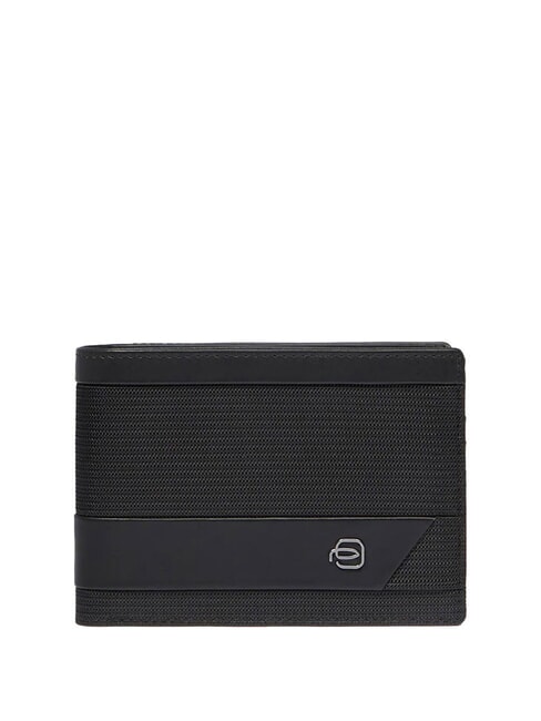 PIQUADRO LIKO Geldbörse mit Münzfach Schwarz - Brieftaschen Herren