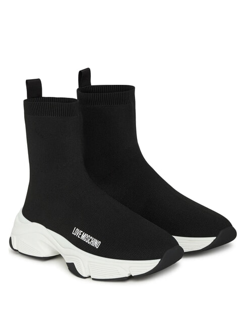 LOVE MOSCHINO STARDUST 60 Stoff-Sneaker Schwarz - Damenschuhe