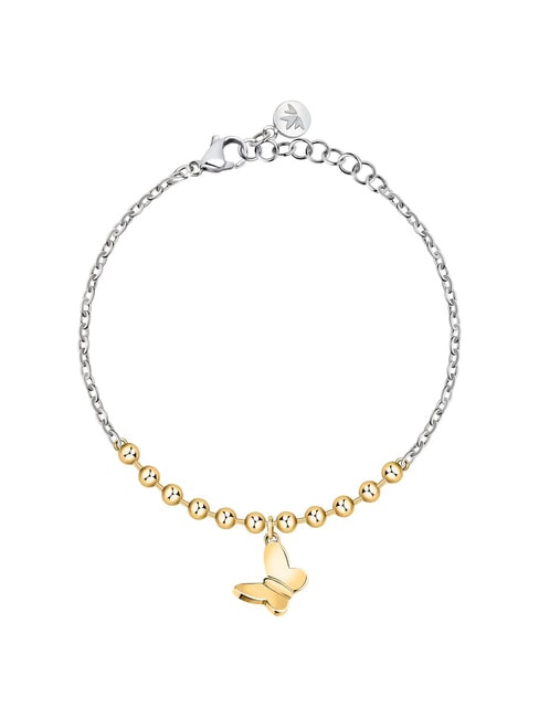 MORELLATO TALISMANI Schmetterlings-Charm-Armband Weißes Gold - Armbänder