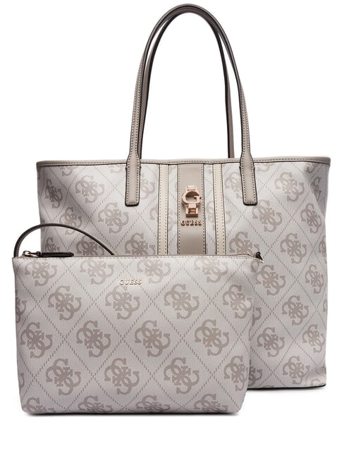 GUESS ERENIA Shopper mit Clutch Logo in dunklem Taupe - Damentaschen