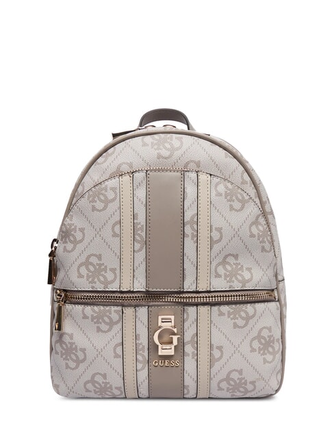 GUESS ERENIA Damenrucksack Logo in dunklem Taupe - Damentaschen