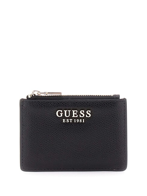 GUESS AMORETTE Flaches Kartenetui mit Reißverschluss SCHWARZ - Brieftaschen Damen