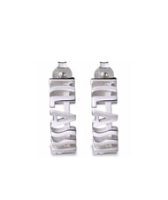 ALVIERO MARTINI PRIMA CLASSE 1CLASSE Silberne Logo-Ohrringe - Ohrringe