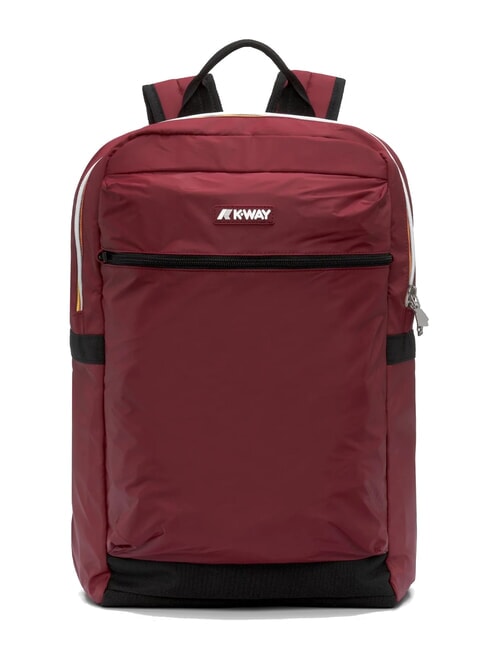 KWAY LAON Nylonrucksack roter Syrah - Rucksäcke für Schule &amp; Freizeit