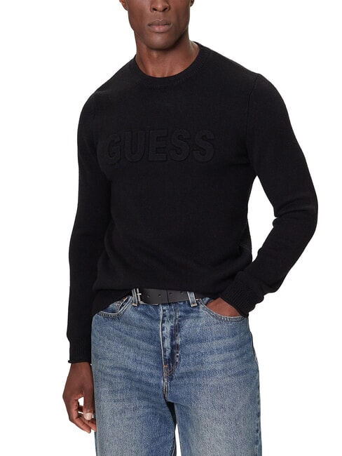GUESS 3D LOGO Pullover mit Rundhalsausschnitt jetbla - Herrenpullover