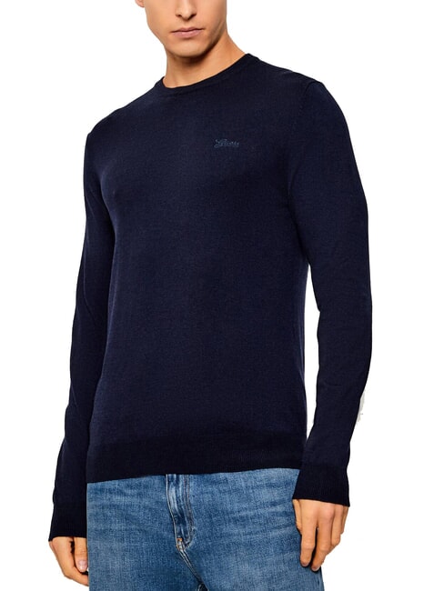 GUESS DANIEL Pullover mit Rundhalsausschnitt smartblue - Herrenpullover
