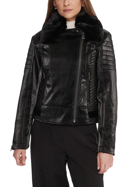 GUESS DARCEY Bikerjacke jetbla - Damenjacken