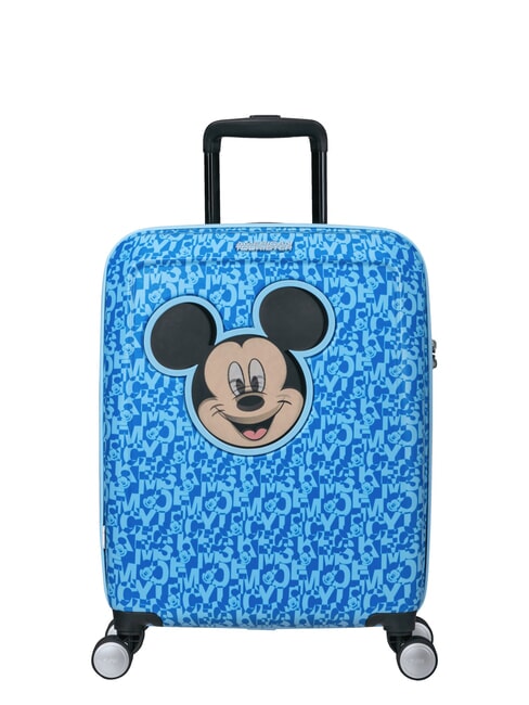 AMERICAN TOURISTER FUNLIGHT DISNEY Trolley Handgepäck Mickey Linsenraster blau - Handgepäck