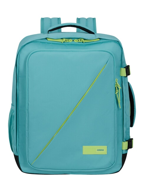 AMERICAN TOURISTER TAKE2CABIN M Underseater-Rucksack ok easyJet staubiges Türkis/Limette - Rucksäcke für Schule &amp; Freizeit
