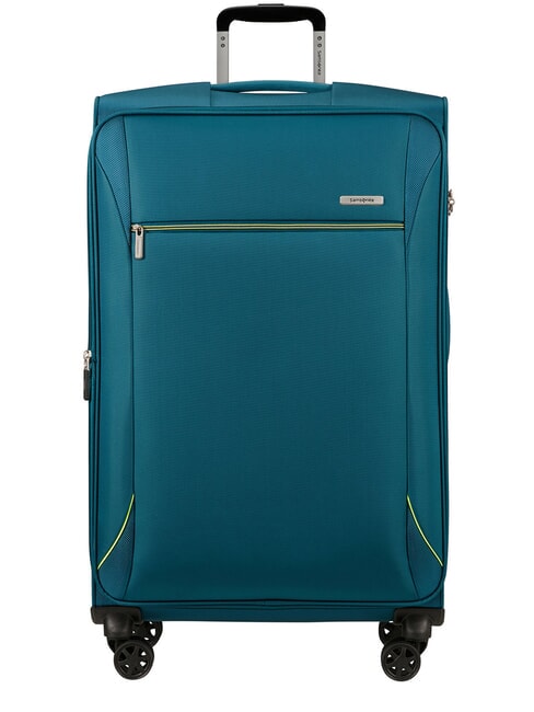 SAMSONITE BASE BREEZE Großer, erweiterbarer Trolley petrolblau - Halbharte Trolleys