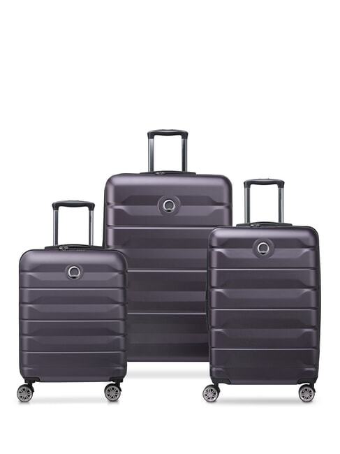 DELSEY AIR ARMOUR Set mit 3 Trolleys: Kabine+mittel, groß exp lila - Trolleyset