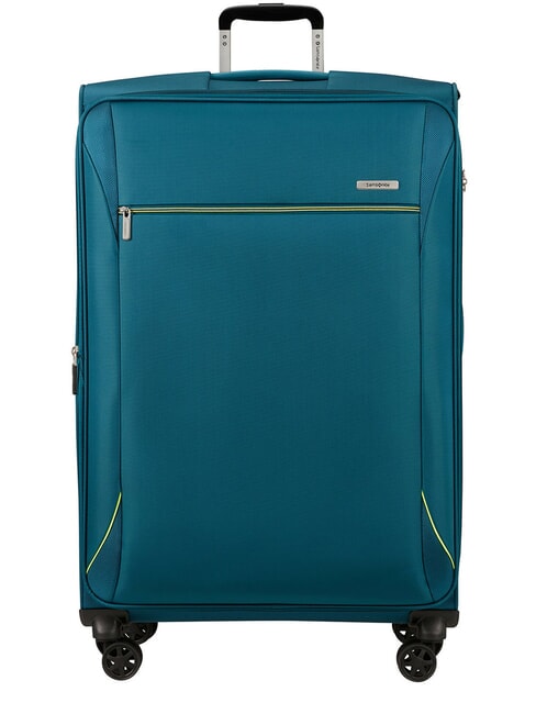 SAMSONITE BASE BREEZE Extra großer, erweiterbarer Trolley petrolblau - Halbharte Trolleys