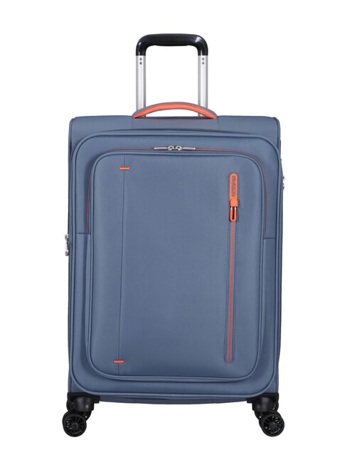 AMERICAN TOURISTER CLOUDRIDER Großer erweiterbarer Trolley steinblau - Halbharte Trolleys