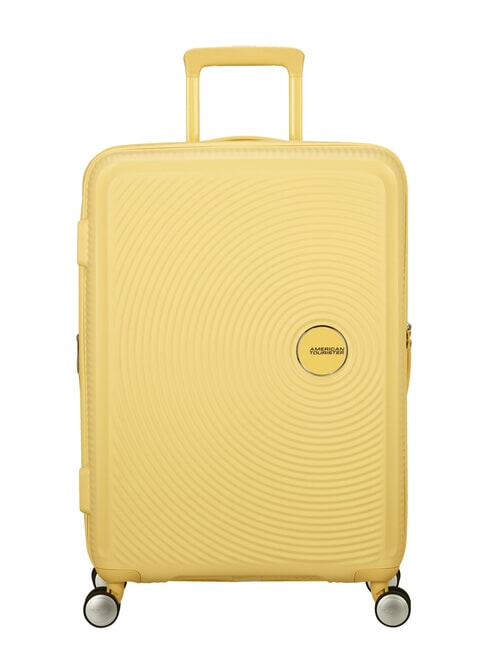 AMERICAN TOURISTER SOUNDBOX SPINNER Mittlerer Trolley, erweiterbar pastellgelb - Harte Trolleys