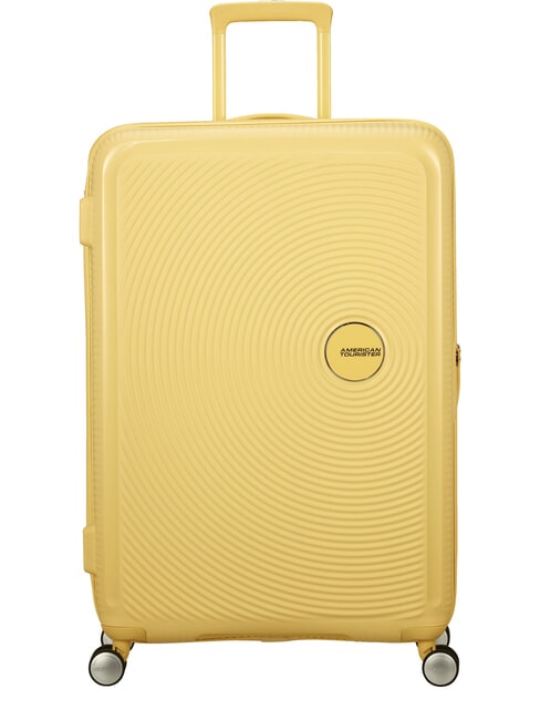 AMERICAN TOURISTER Trolley SOUNDBOX, groß, erweiterbar pastellgelb - Harte Trolleys