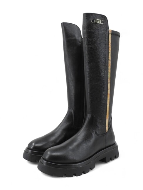 ALVIERO MARTINI PRIMA CLASSE GEO Lederstiefel mit 3 cm Absatz Schwarz - Damenschuhe