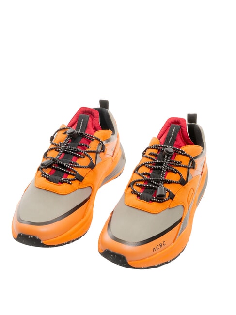 PIQUADRO CORNER 2.0 SPECIALE 2 Turnschuhe aus recyceltem Stoff ORANGE - Herrenschuhe