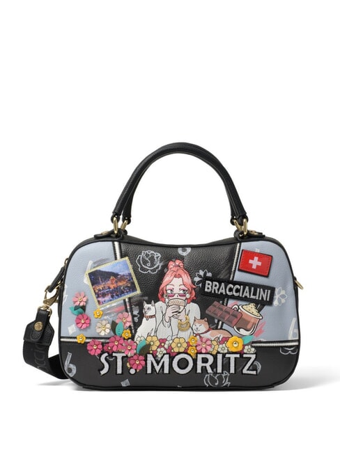 BRACCIALINI CARTOLINE Umhängetasche mit Schultergurt multi - Damentaschen