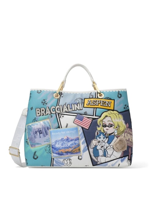 BRACCIALINI CARTOLINE Handtasche mit Schultergurt multi - Damentaschen