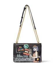 BRACCIALINI CARTOLINE MACAO Wandelbare Schultertasche - Damentaschen
