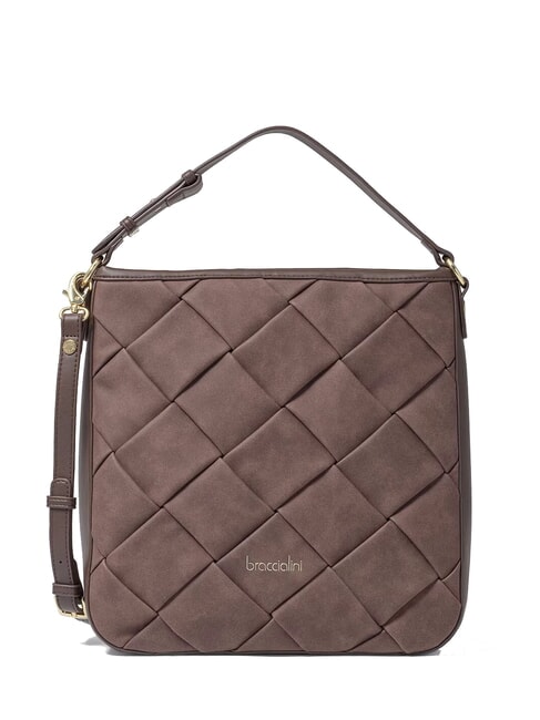 BRACCIALINI ICONS Hobo-Umhängetasche mit Schultergurt braun - Damentaschen