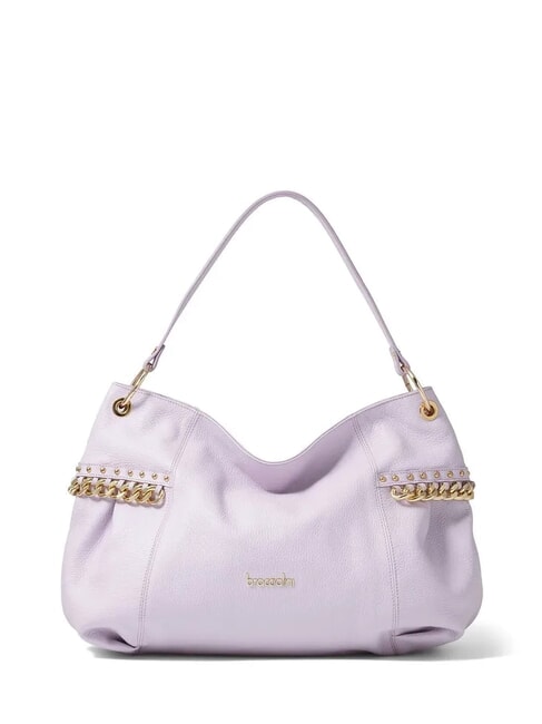 BRACCIALINI NORA Umhängetasche aus Leder mit Kette lila - Damentaschen