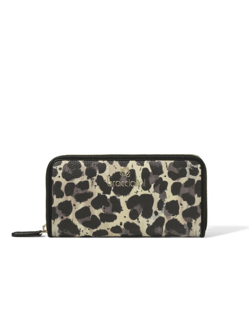 BRACCIALINI BETH SPECIAL Große Geldbörse mit Rundum-Reißverschluss Leopard - Brieftaschen Damen