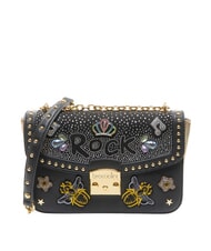 BRACCIALINI ROCK Wandelbare Tasche mit Klappe Schwarz - Damentaschen - 1