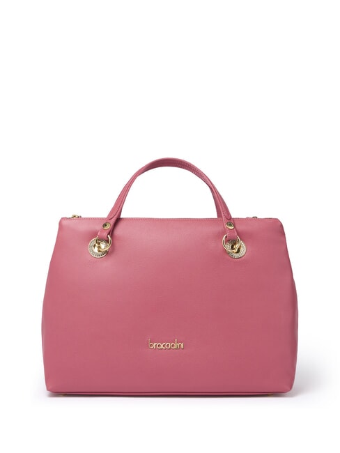 BRACCIALINI NORA Lederhandtasche mit Schultergurt Rot - Damentaschen