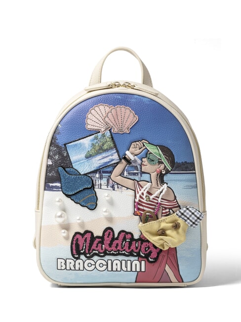 BRACCIALINI CARTOLINE MALEDIVEN Runder Rucksack multi - Damentaschen