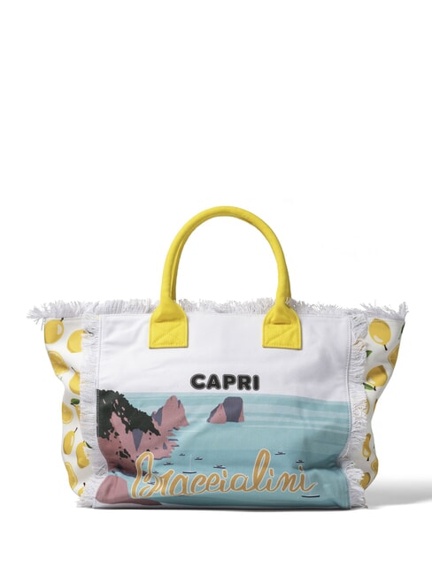 BRACCIALINI SUMMER Canvas-Tragetasche mit Aufdruck Capri - Damentaschen