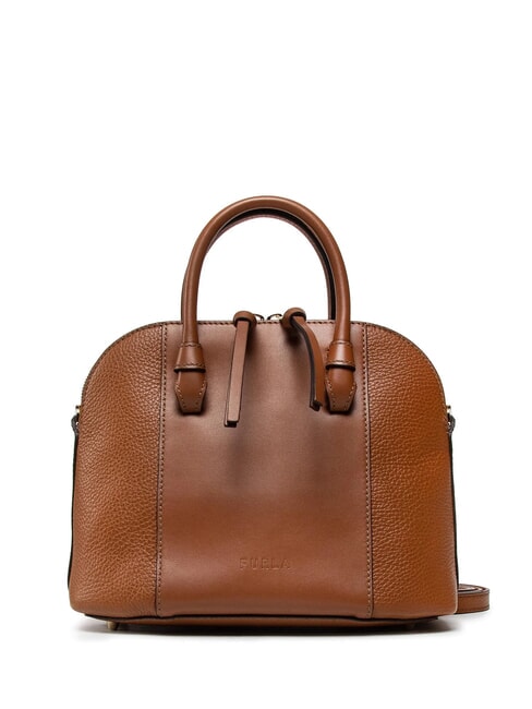 FURLA MIASTELLA Kleine Lederhandtasche Cognac - Damentaschen