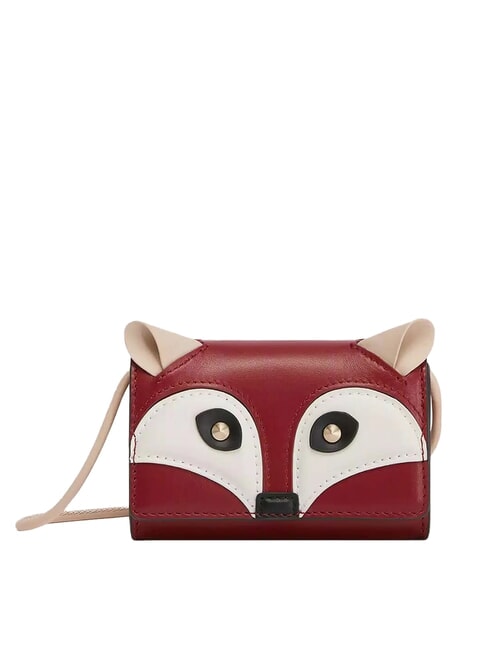 FURLA ALLEGRA FOX Mini-Umhängetasche aus Kalbsleder KIRSCHTÖNE - Damentaschen