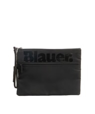 BLAUER SPLASH Clutch mit gl&auml;nzendem Logo SCHWARZ - Tablettmappe &amp; Organizer - 1