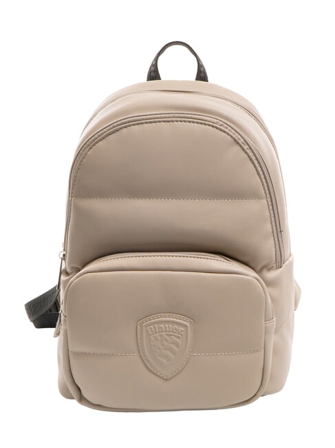 BLAUER CUSHION Gesteppter Rucksack mit 2 Fächern Creme - Damentaschen